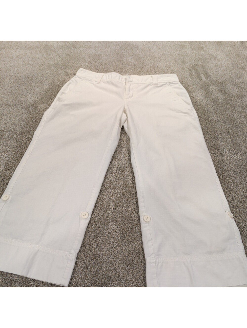 The North Face Women's White Cotton Capri Pants Size 12 Regular